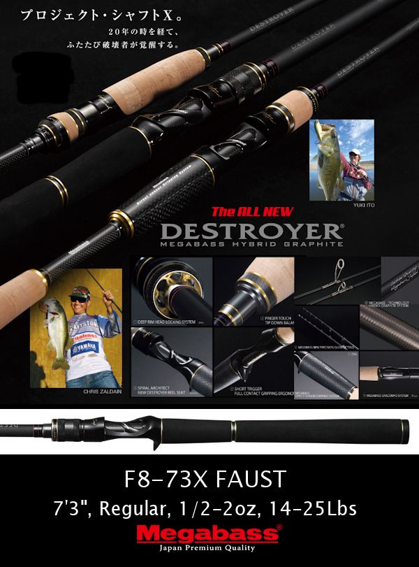 New DESTROYER F8-73X FAUST [Only UPS] - US$351.77 : SAMURAI TACKLE 